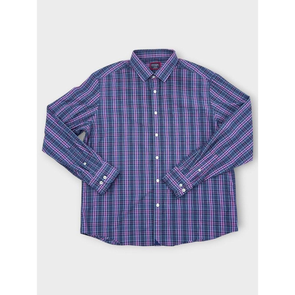UNTUCKit Barmassa Button Down Mens XL Plaid Classic Office Peppy Long Sleeve
